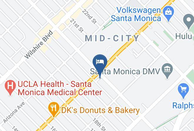 Gateway Hotel Santa Monica Map