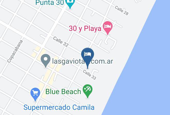 Villa Gesell - Gaviotas Beach Home Maps