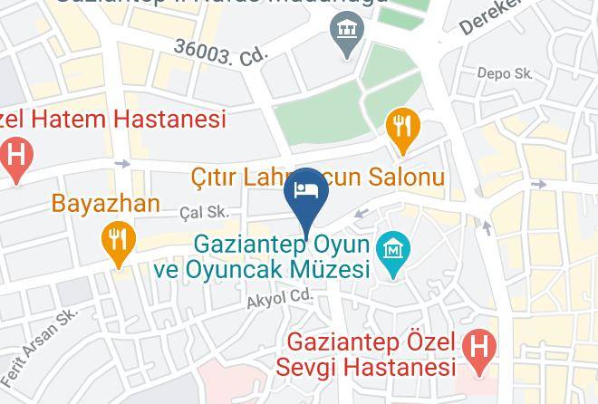 Sahinbey - Gaziantep Anit Otel Maps