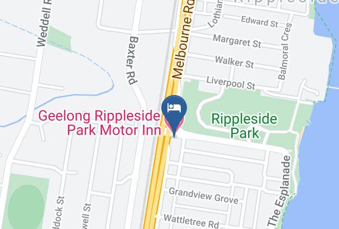 Greater Geelong - Geelong Rippleside Park Motor Inn Maps