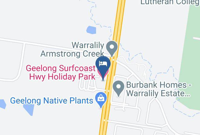 Geelong Surfcoast Hwy Holiday Park Map