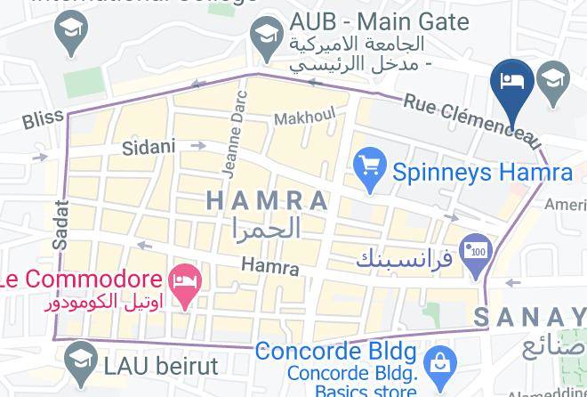 Beyrouth - Gefinor Rotana Maps