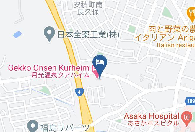 Koriyama City - Gekko Onsen Kurheim Maps