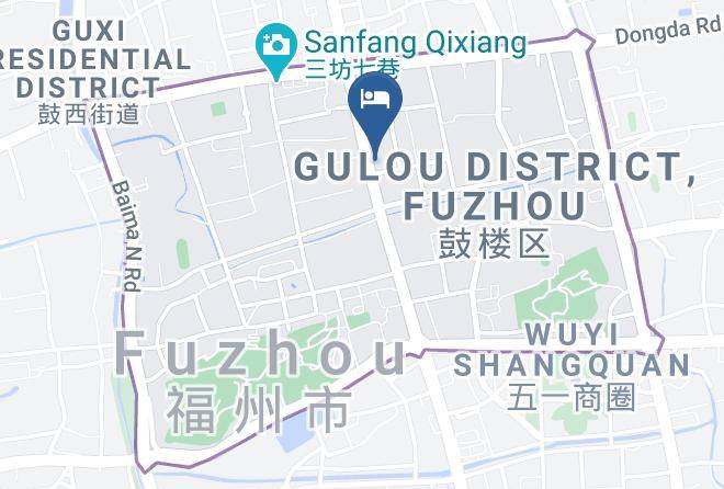 Fuzhou - Gelunbu Hotel Maps