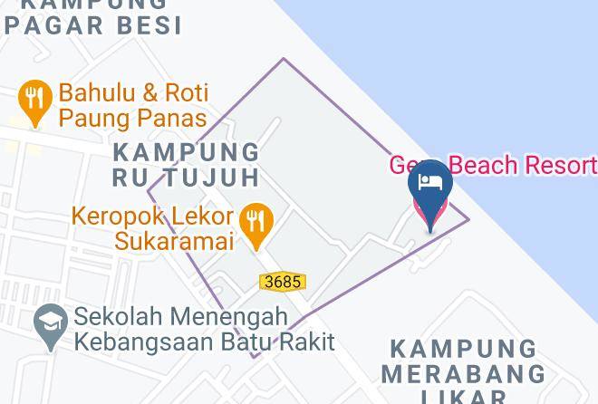 Kuala Terengganu - Gem Beach Resort Maps