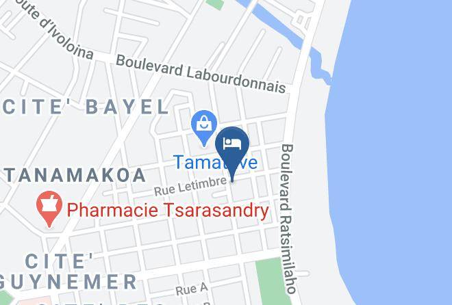 Generation Hotel Tamatave Map