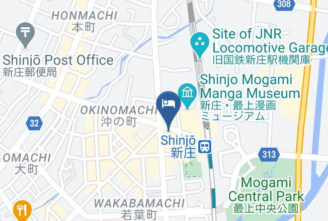 Shinjo City - Genryukan Hotel Maps