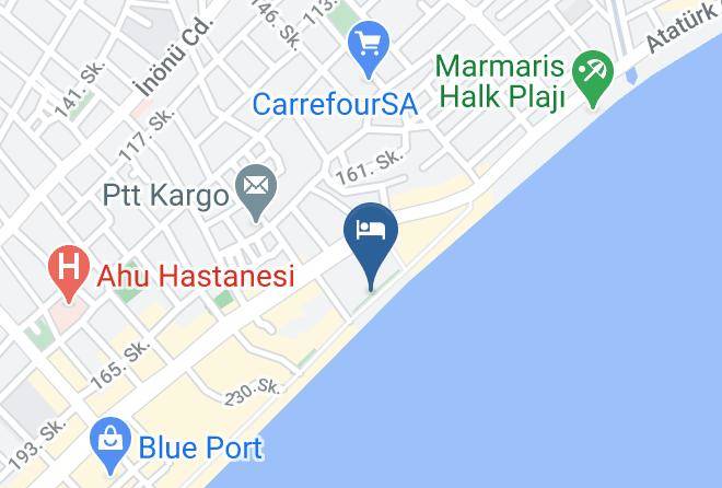 Marmaris - George & Dragon Beach Hotel Maps