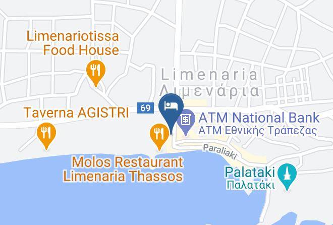 Thasos - George Hotel Maps