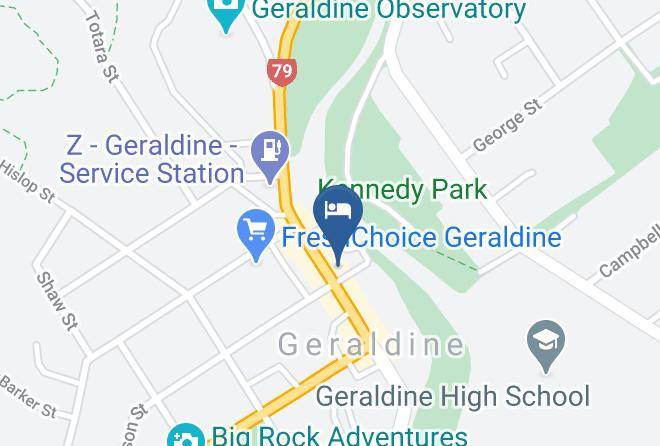 Timaru - Geraldine Heritage Hotel Maps