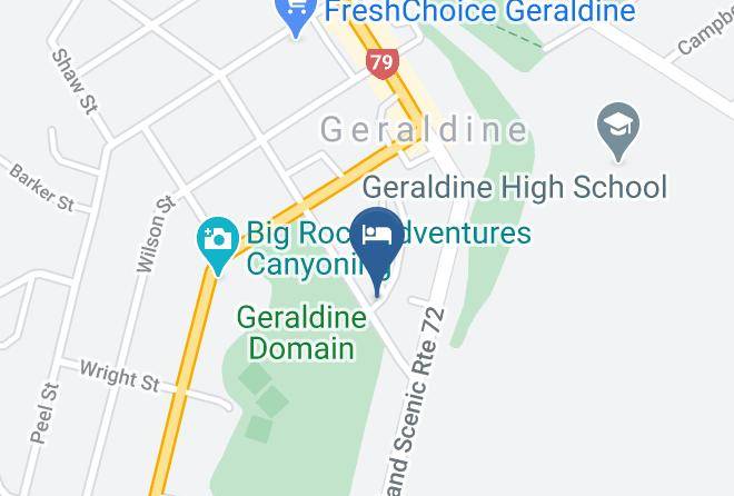 Geraldine Top 10 Holiday Park Map