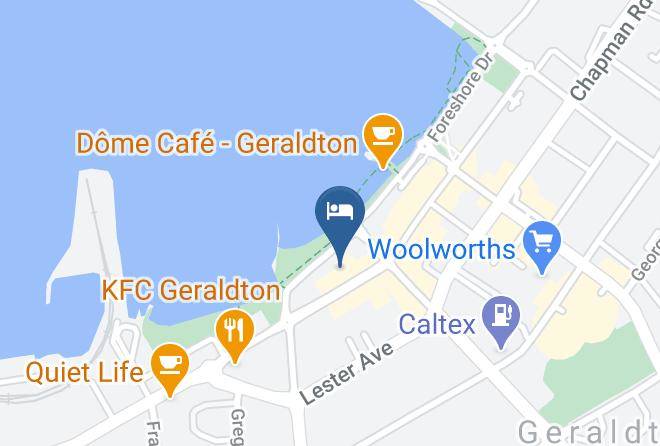 Greater Geraldton - Geraldton Backpackers On The Foreshore Maps