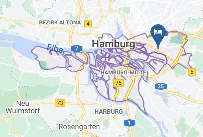 Stadt Hamburg - Geringers Zimmervermietung Maps