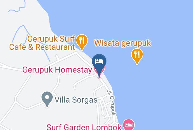 Central Lombok Regency - Gerupuk Homestay Maps