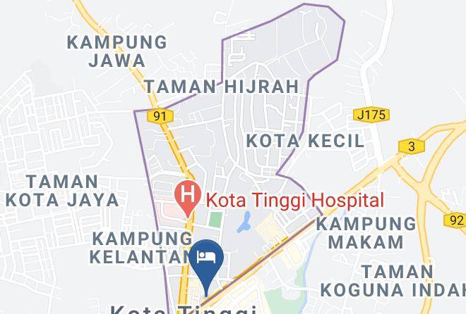 Gest Inn Hotel Map - Johore - Kota Tinggi District