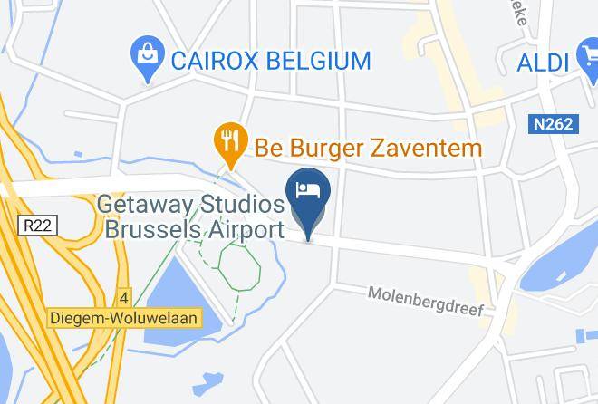 Flemish Brabant - Getaway Studios Brussels Airport Maps