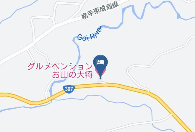 Higashinaruse Vil Ogachi District - Getokogen Ski Resort Skier's Bed Maps