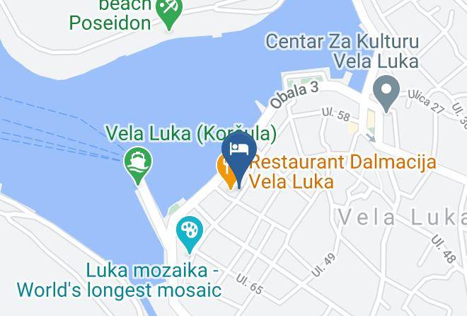 Vela Luka - Geust Hose Mara Maps