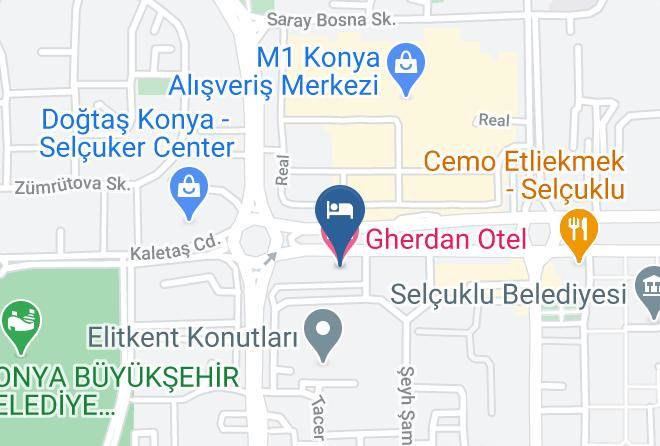 Selcuklu - Gherdan Otel Maps