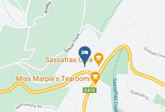 Yarra Ranges - Gigis Bnb Sassafras Maps