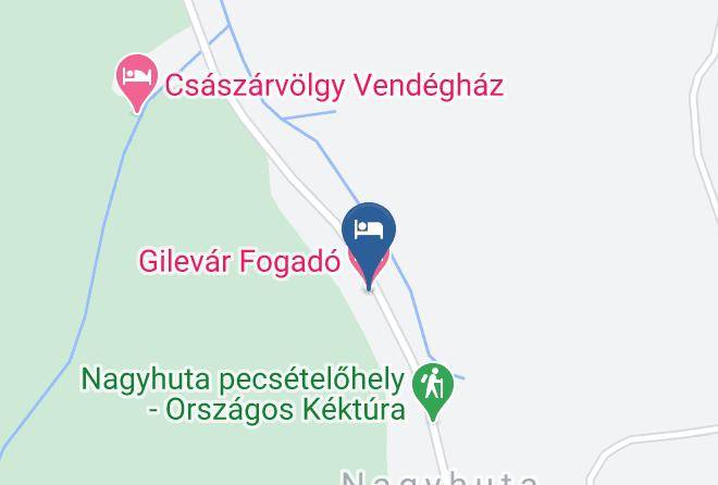Nagyhuta - Gilevar Fogado Maps