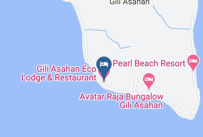 West Lombok Regency - Gili Asahan Eco Lodge & Restaurant Maps