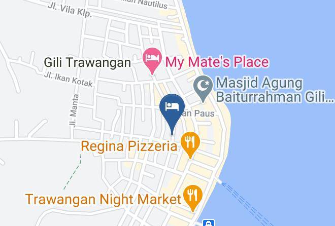 North Lombok Regency - Gili Breeze Tropical Bungalows Maps