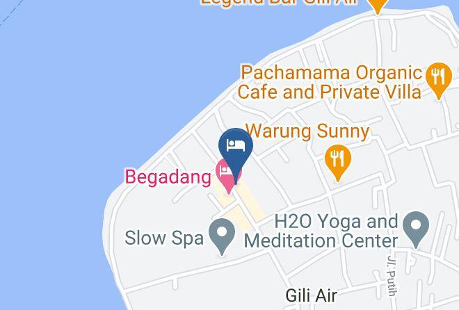 North Lombok Regency - Gili Ku Bungalow Maps