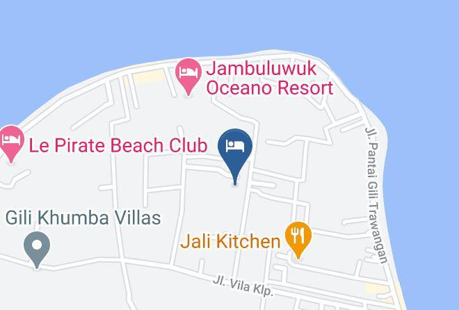 North Lombok Regency - Gili Kulemba Bungalow Maps