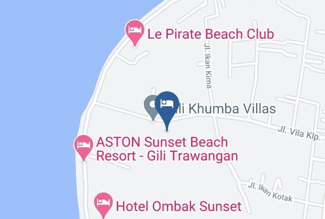 North Lombok Regency - Gili Tenda Resort Maps