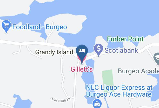 Gillett's Motel Map
