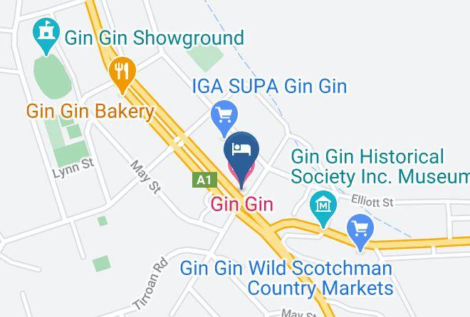 Bundaberg - Gin Gin Hotel Maps