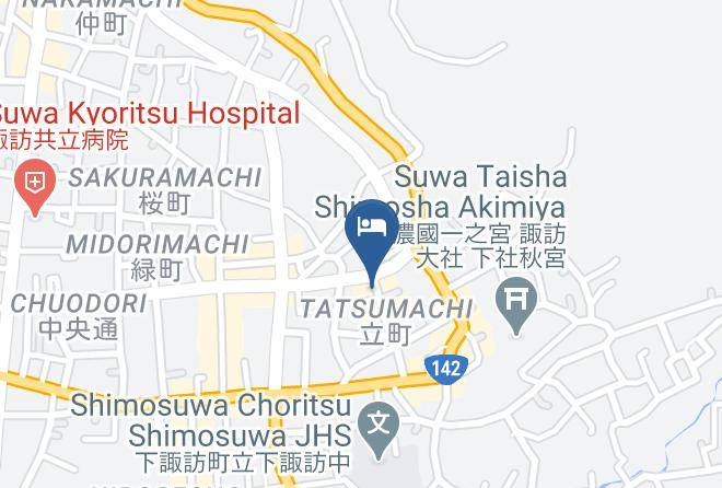 Shimosuwa Townsuwa District - Gingetsu Maps