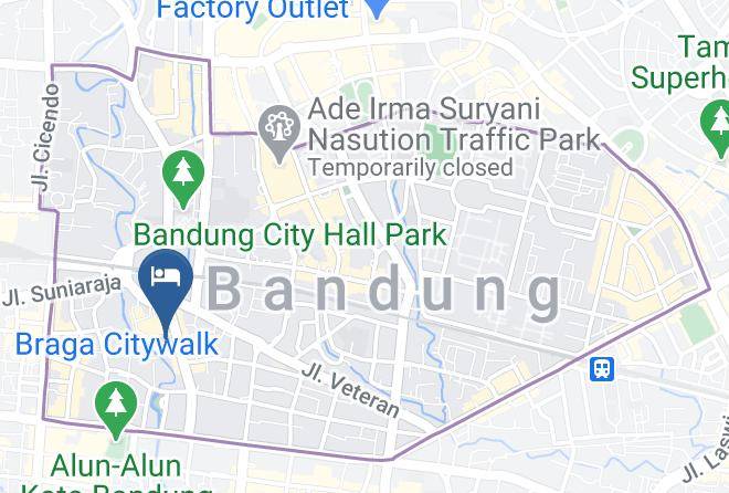 Bandung - Gino Feruci Braga Hotel Maps