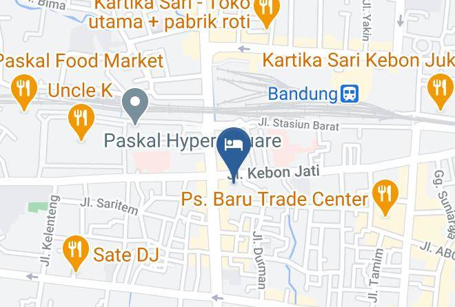 Bandung - Gino Feruci Kebonjati Hotel Maps