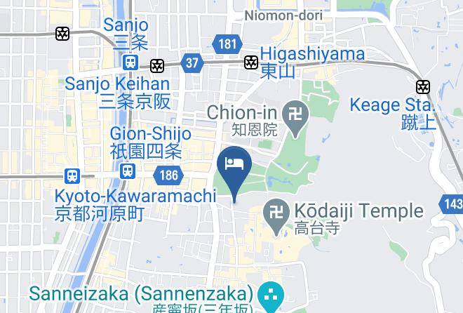 Kyoto City Higashiyama Ward - Gion Komatsu Maps