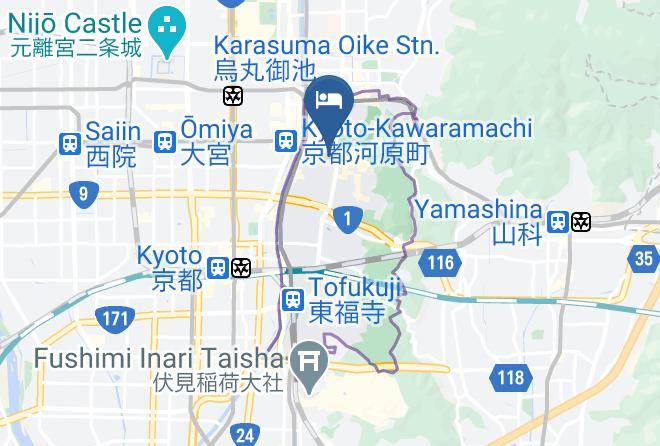 Kyoto City Higashiyama Ward - Gion Koyu An Machiya Residence Inn Maps