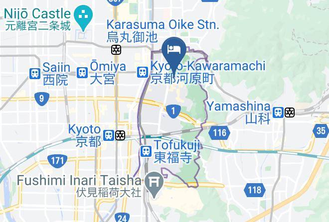 Kyoto City Higashiyama Ward - Gion Ryokan Q Beh Maps