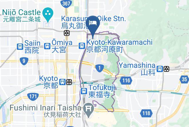 Kyoto City Higashiyama Ward - Gion Shinmonso Maps