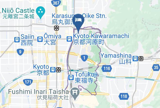 Gion Shirakawa Kouki Machiya Residence Inn Map