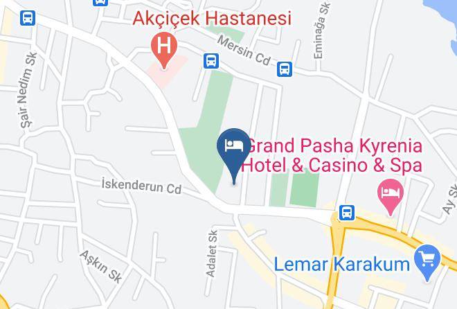 Yukari Girne - Girne Ogretmenevi Maps