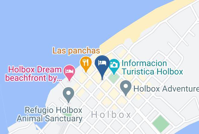 Lazaro Cardenas - Gisell'as Hotelito Holbox Maps