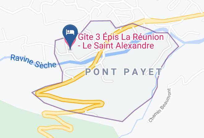 Saint Benoit - Gite 3 Epis La Reunion Le Saint Alexandre Maps