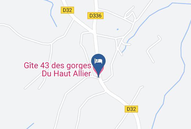 Gite 43 Des Gorges Du Haut Allier Map
