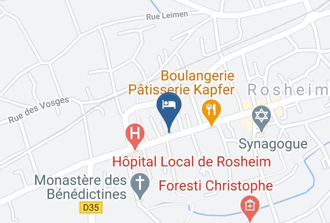 Bas Rhin - Gite Au Coeur De La Cite Romane Rosheim Maps