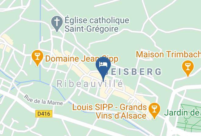 Gite Au Coeur De Ribeauville Map