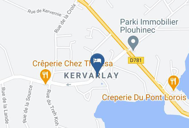 Gite Au Fil De L'eau Plouhinec Map