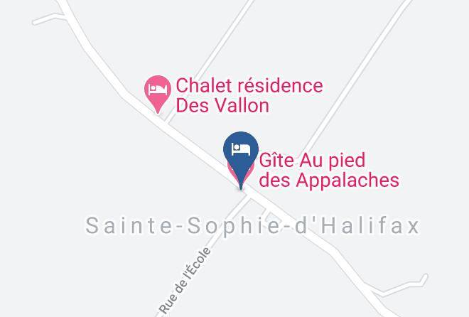 Gite Au Pied Des Appalaches Map