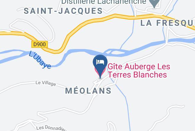 Alpes De Haute Provence - Gite Auberge Les Terres Blanches Maps
