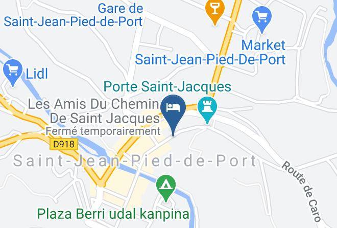 Pyrenees Atlantiques - Gite Beilari St Jean Pied De Port Albergue Maps